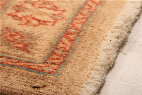 Tabriz Brown Hand Knotted 67 X 101 Area Rug 100-23247 Image 8