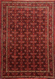 Bidjar Red Hand Knotted 6'8" X 9'6"  Area Rug 100-23263