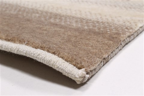 Gabbeh Beige Runner Hand Knotted 27 X 81 Area Rug 250-23267 Image 5