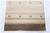 Gabbeh Beige Runner Hand Knotted 27 X 81 Area Rug 250-23267 Thumb 4