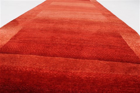 Gabbeh Red Runner Hand Knotted 26 X 710 Area Rug 250-23268 Image 10