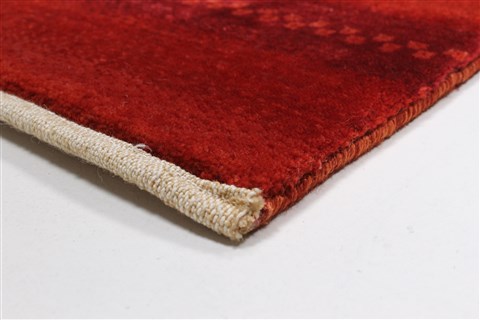 Gabbeh Red Runner Hand Knotted 26 X 710 Area Rug 250-23268 Image 4