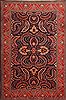 Sarouk Red Hand Knotted 68 X 100 Area Rug 100-23281 Thumb 0