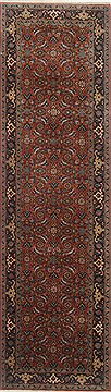 Herati Brown Runner Hand Knotted 2'6" X 8'8"  Area Rug 250-23286