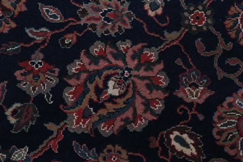 Tabriz Blue Runner Hand Knotted 28 X 710 Area Rug 250-23291 Image 3