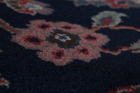 Tabriz Blue Runner Hand Knotted 28 X 710 Area Rug 250-23291 Image 6