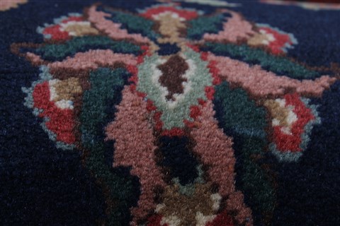 Tabriz Blue Runner Hand Knotted 28 X 710 Area Rug 250-23291 Image 7