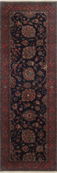 Tabriz Blue Runner Hand Knotted 28 X 710 Area Rug 250-23291 Image 0