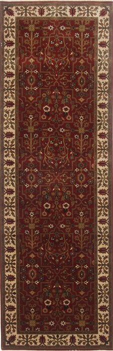 Semnan Brown Runner Hand Knotted 27 X 711  Area Rug 250-23295 Image 0