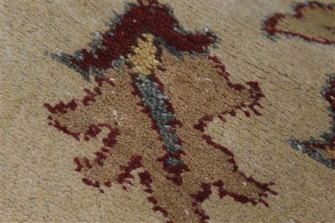 Chobi Beige Runner Hand Knotted 30 X 81 Area Rug 250-23297 Image 7