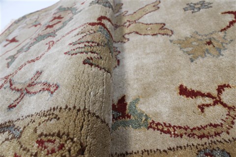 Chobi Beige Runner Hand Knotted 30 X 81 Area Rug 250-23297 Image 9