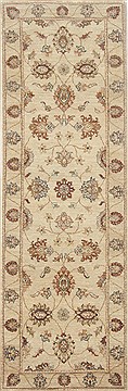 Ziegler Beige Runner Hand Knotted 2'6" X 7'9"  Area Rug 250-23302