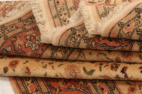 Hereke Yellow Hand Knotted 65 X 97 Area Rug 100-23311 Image 5