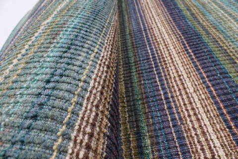 Modern Green Runner Hand Knotted 26 X 80  Area Rug 250-23315 Image 8