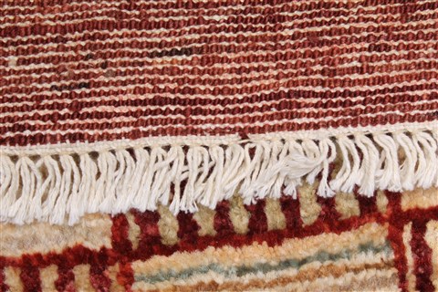 Modern Beige Runner Hand Knotted 28 X 79 Area Rug 250-23318 Image 11