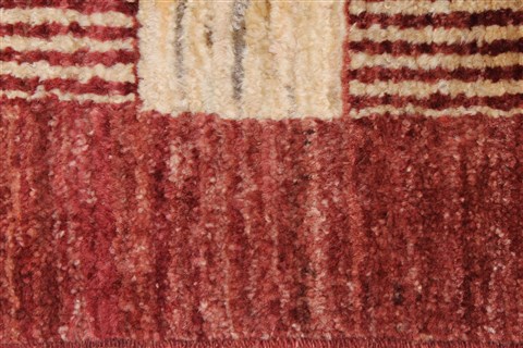 Modern Beige Runner Hand Knotted 28 X 79 Area Rug 250-23318 Image 3