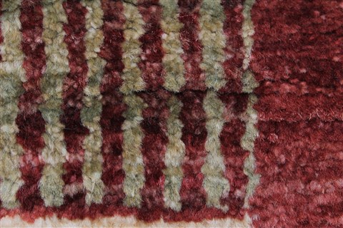 Modern Beige Runner Hand Knotted 28 X 79 Area Rug 250-23318 Image 7
