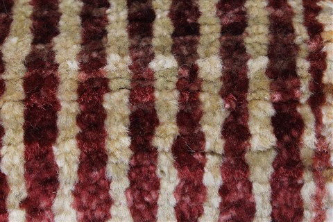 Modern Beige Runner Hand Knotted 28 X 79 Area Rug 250-23318 Image 8