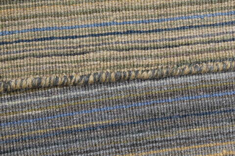 Modern Green Runner Hand Knotted 26 X 80  Area Rug 250-23322 Image 1