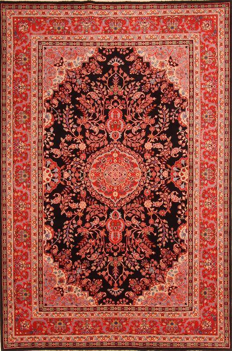 Tabriz Red Hand Knotted 60 X 90 Area Rug 100-23323 Image 0