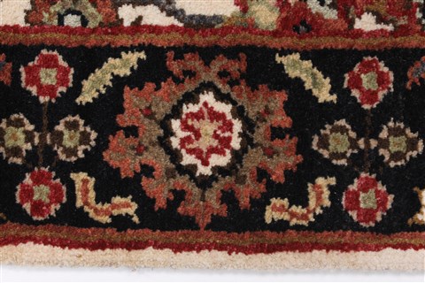 Kashmar Beige Runner Hand Knotted 26 X 80 Area Rug 250-23327 Image 2