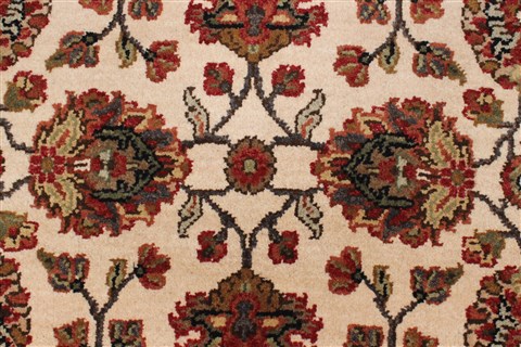 Kashmar Beige Runner Hand Knotted 26 X 80 Area Rug 250-23327 Image 3