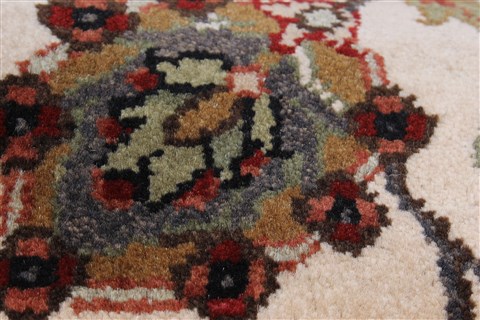 Kashmar Beige Runner Hand Knotted 26 X 80 Area Rug 250-23327 Image 7
