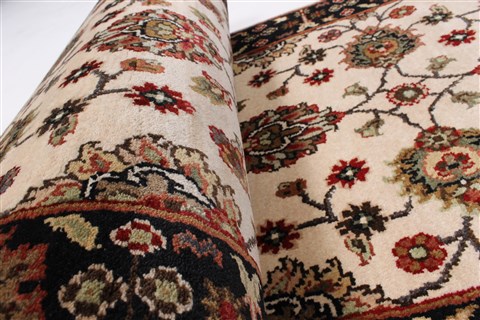 Kashmar Beige Runner Hand Knotted 26 X 80 Area Rug 250-23327 Image 9