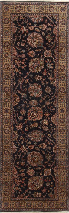 Tabriz Blue Runner Hand Knotted 28 X 710  Area Rug 250-23328 Image 0