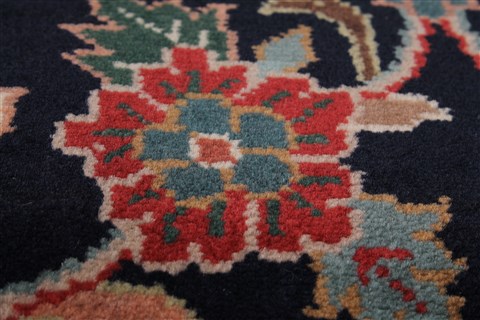 Kashmir Blue Runner Hand Knotted 28 X 711 Area Rug 250-23331 Image 6
