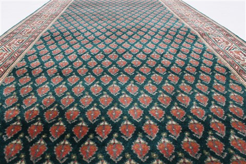 Bidjar Green Runner Hand Knotted 27 X 78 Area Rug 250-23337 Image 1