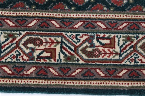 Bidjar Green Runner Hand Knotted 27 X 78 Area Rug 250-23337 Image 3