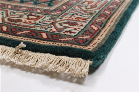 Bidjar Green Runner Hand Knotted 27 X 78 Area Rug 250-23337 Image 6