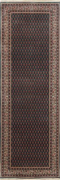 Indian Bidjar Green Runner 6 to 9 ft Wool Carpet 23337