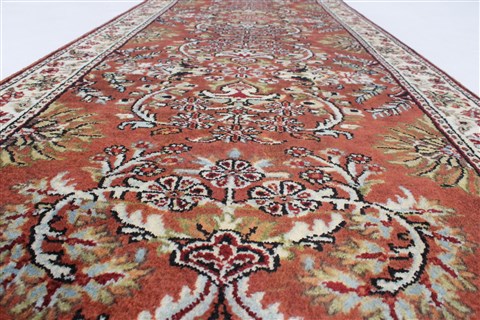Semnan Brown Runner Hand Knotted 25 X 80 Area Rug 250-23341 Image 11