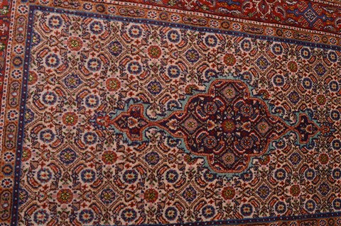 Mood Beige Hand Knotted 31 X 40  Area Rug 100-23376 Image 3