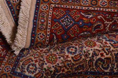 Mood Beige Hand Knotted 31 X 40  Area Rug 100-23376 Image 4