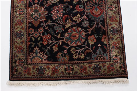 Kashmir Blue Runner Hand Knotted 28 X 711 Area Rug 250-23382 Image 5