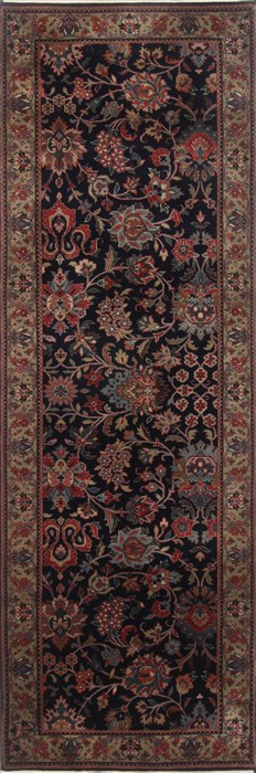 Kashmir Blue Runner Hand Knotted 28 X 711 Area Rug 250-23382 Image 0