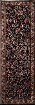 Kashmir Blue Runner Hand Knotted 2'8" X 7'11"  Area Rug 250-23382