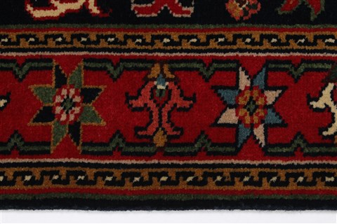Heriz Black Runner Hand Knotted 27 X 711 Area Rug 250-23384 Image 2
