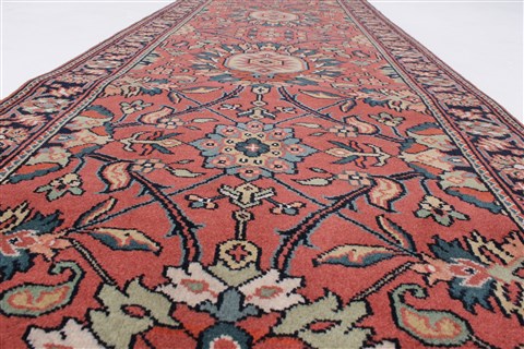Kashan Purple Runner Hand Knotted 26 X 710 Area Rug 250-23385 Image 1
