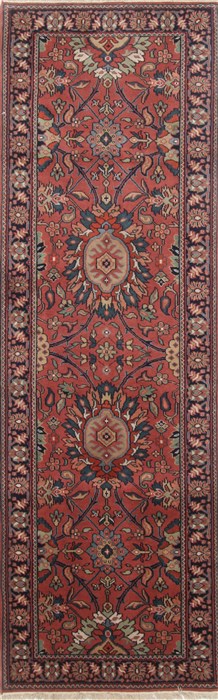 Kashan Purple Runner Hand Knotted 26 X 710 Area Rug 250-23385 Image 0