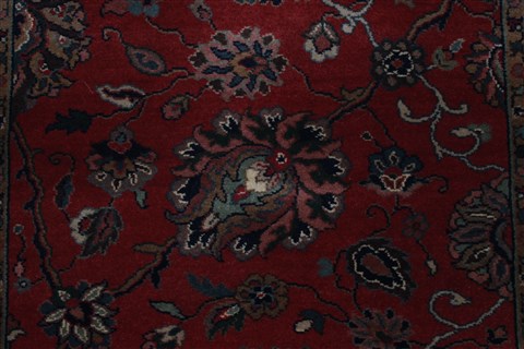 Tabriz Red Runner Hand Knotted 28 X 711 Area Rug 250-23387 Image 3