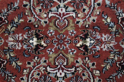 Kashan Brown Runner Hand Knotted 25 X 80 Area Rug 250-23388 Image 5