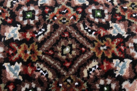 Kashmir Black Runner Hand Knotted 29 X 80 Area Rug 250-23389 Image 8
