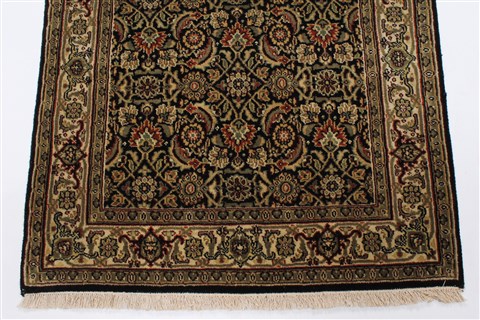 Herati Black Runner Hand Knotted 28 X 710 Area Rug 250-23390 Image 6