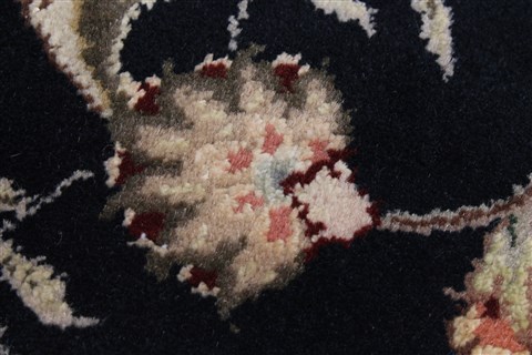 Tabriz Black Runner Hand Knotted 26 X 80 Area Rug 250-23394 Image 8