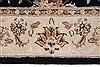 Tabriz Black Runner Hand Knotted 26 X 80  Area Rug 250-23394 Thumb 3