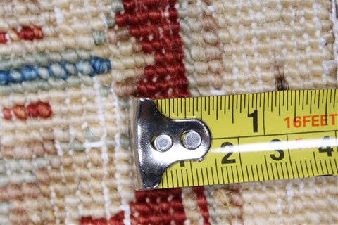 Pishavar Beige Runner Hand Knotted 27 X 81  Area Rug 250-23395 Image 11